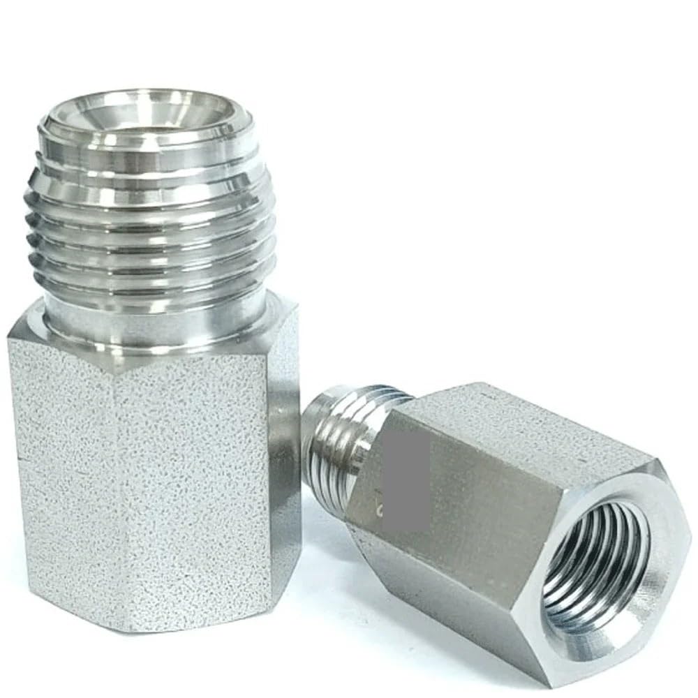 1/4" NPT Female To 1/2" VCR Male SUS316L Stainless Steel Pipe Fitting Coupler Connector
