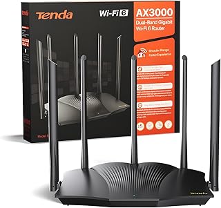 Tenda RX12 Pro Router WiFi 6 AX3000 Dual Band Gigabit, 2404M