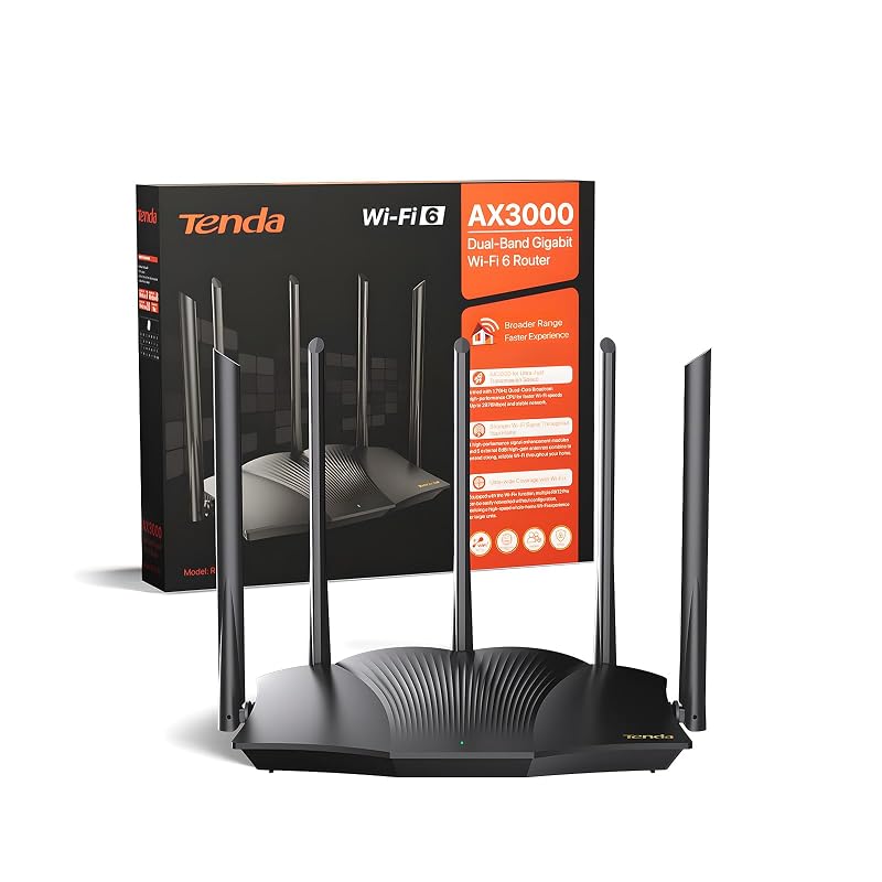 Tenda RX12 Pro WiFi 6 AX3000 — basta zone morte in casa grande