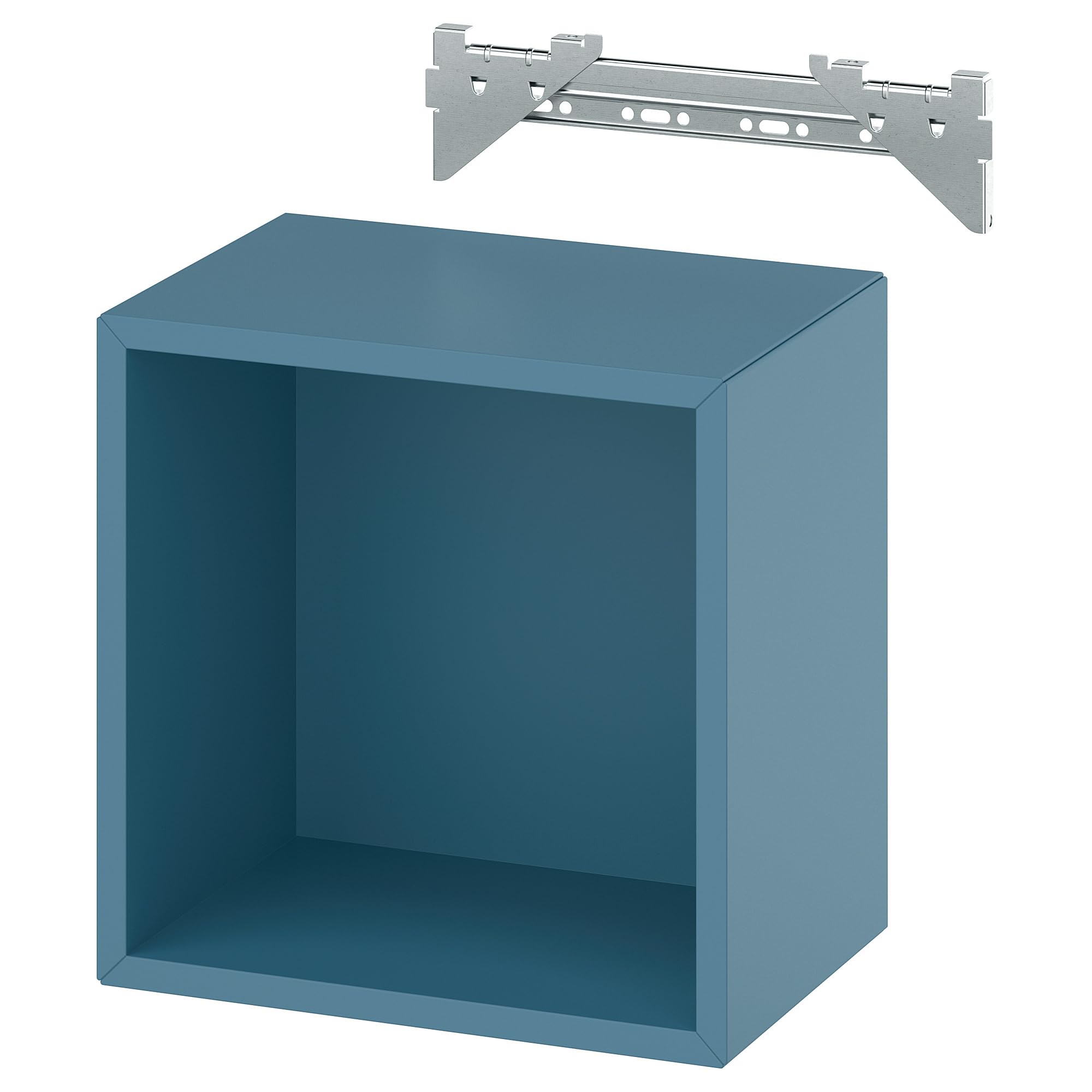 Étagère murale bois design EKET petit meuble de rangement suspendu bicolore