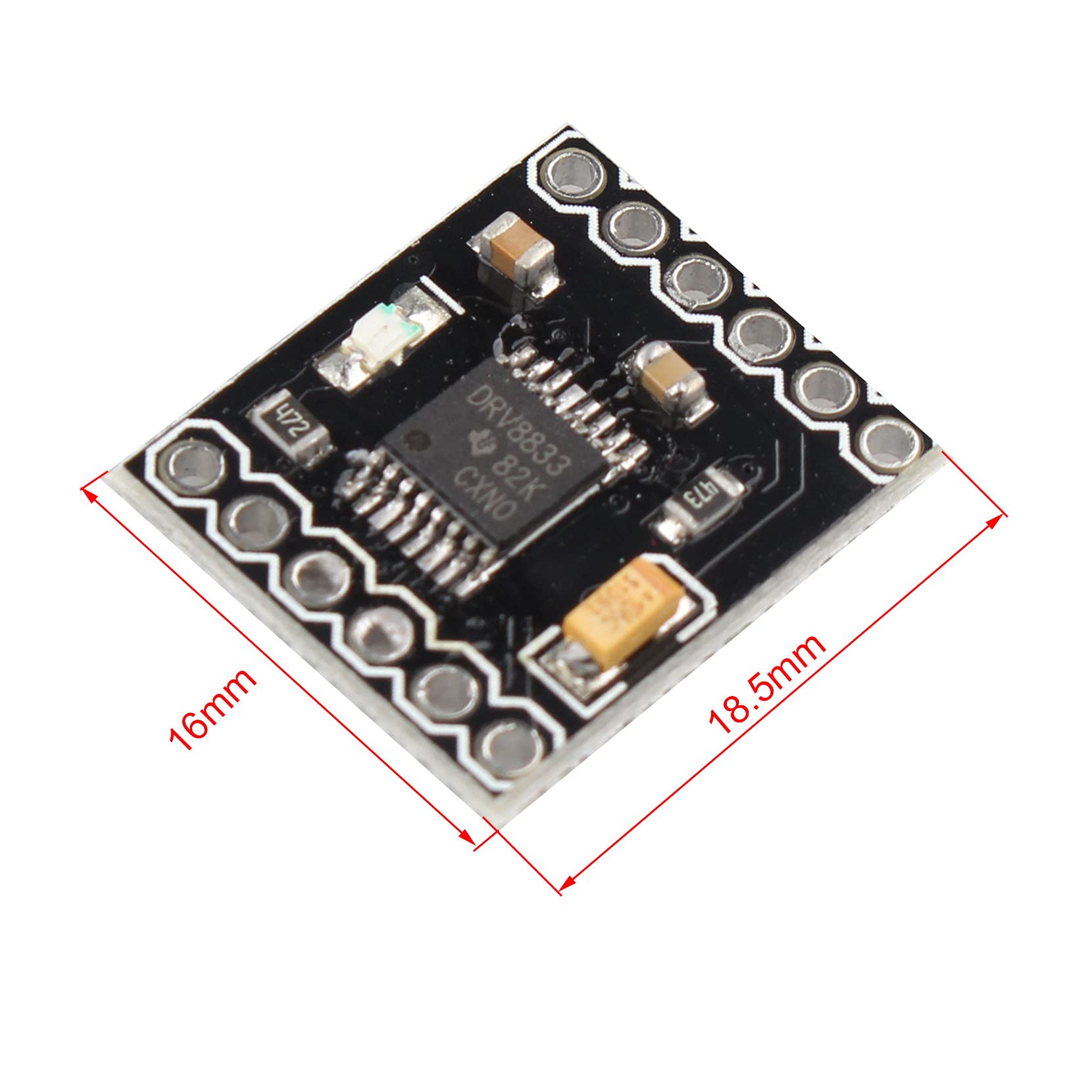 1-10PCS DRV8833 2 Channel DC Motor Drive Module Board 1.5A 3V-10V Single H-Bridge 2pcs 6Pin Stepper Motor DC Gear Motor Driver - 44 1-10PCS DRV8833 2 Channel DC Motor Drive Module Board 1.5A 3V-10V Single H-Bridge 2pcs 6Pin Stepper Motor DC Gear Motor Driver - 44