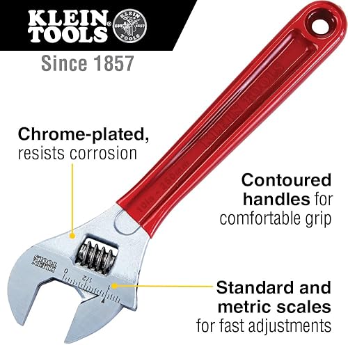 Miniatura 2 de Klein Tools 507-10 llave inglesa ajustable de capacidad extra, 10pulgadas