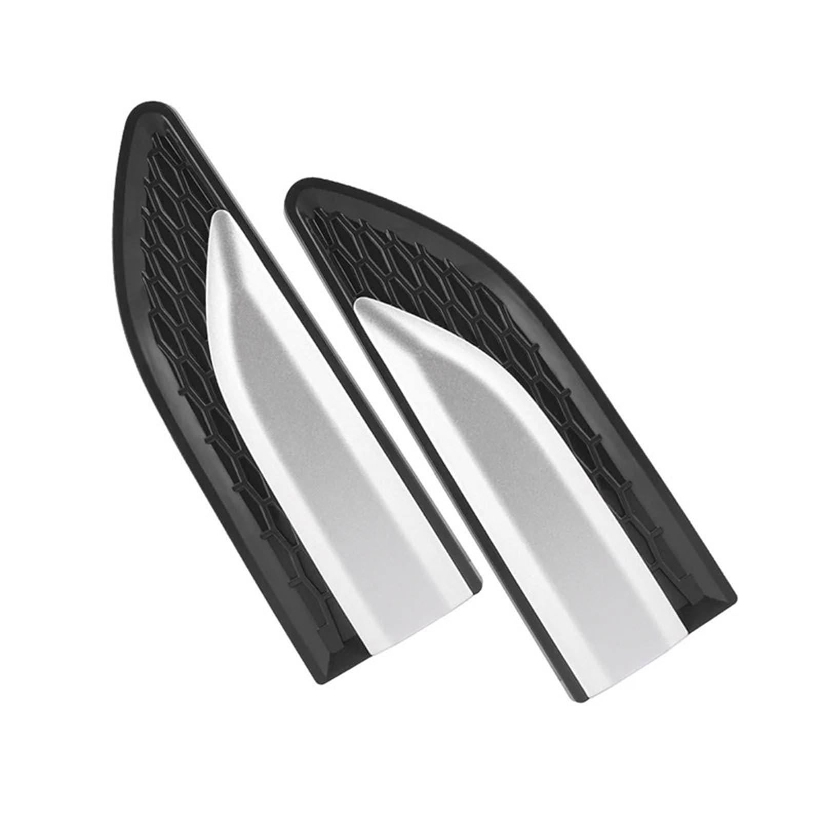 Side Vent Decor Sticker Fit for Renault Captur Car Side Air Vent Fender Body Cover Trim Car Sticker Car Fender Side Vents(2pcs Black no Logo)
