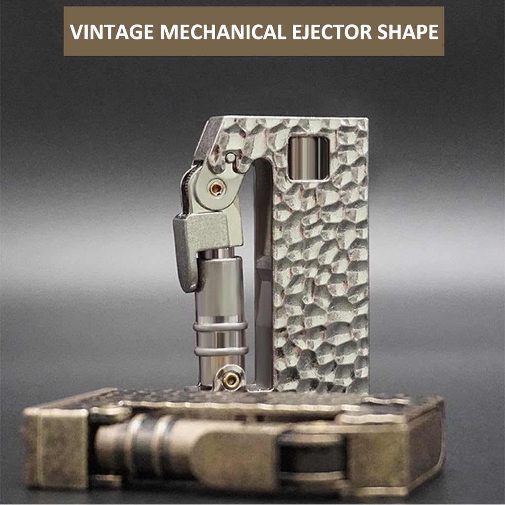 Accendino A Benzina Vintage - Stile Trincea Militare