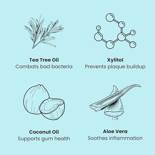 Miniatura 8 de Fizzy Concentrado de enjuague bucal de tamaño de viaje  20 veces concentrado, equivale a 32 onzas líquidas y 70 usos  Sin alcohol ni flúor, para