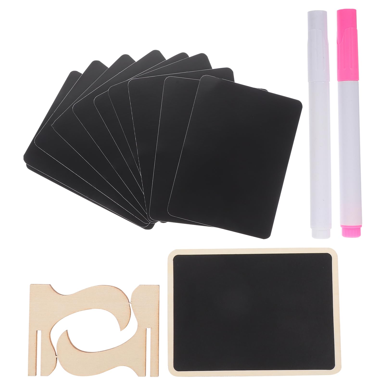 STOBOK 4sätze Mini-kreidetafel Mit Standfuß Tafeln Für -dekoration Tischbeschriftung Hochzeiten Und Veranstaltungen Wiederverwendbare Abwischbare Memotafeln
