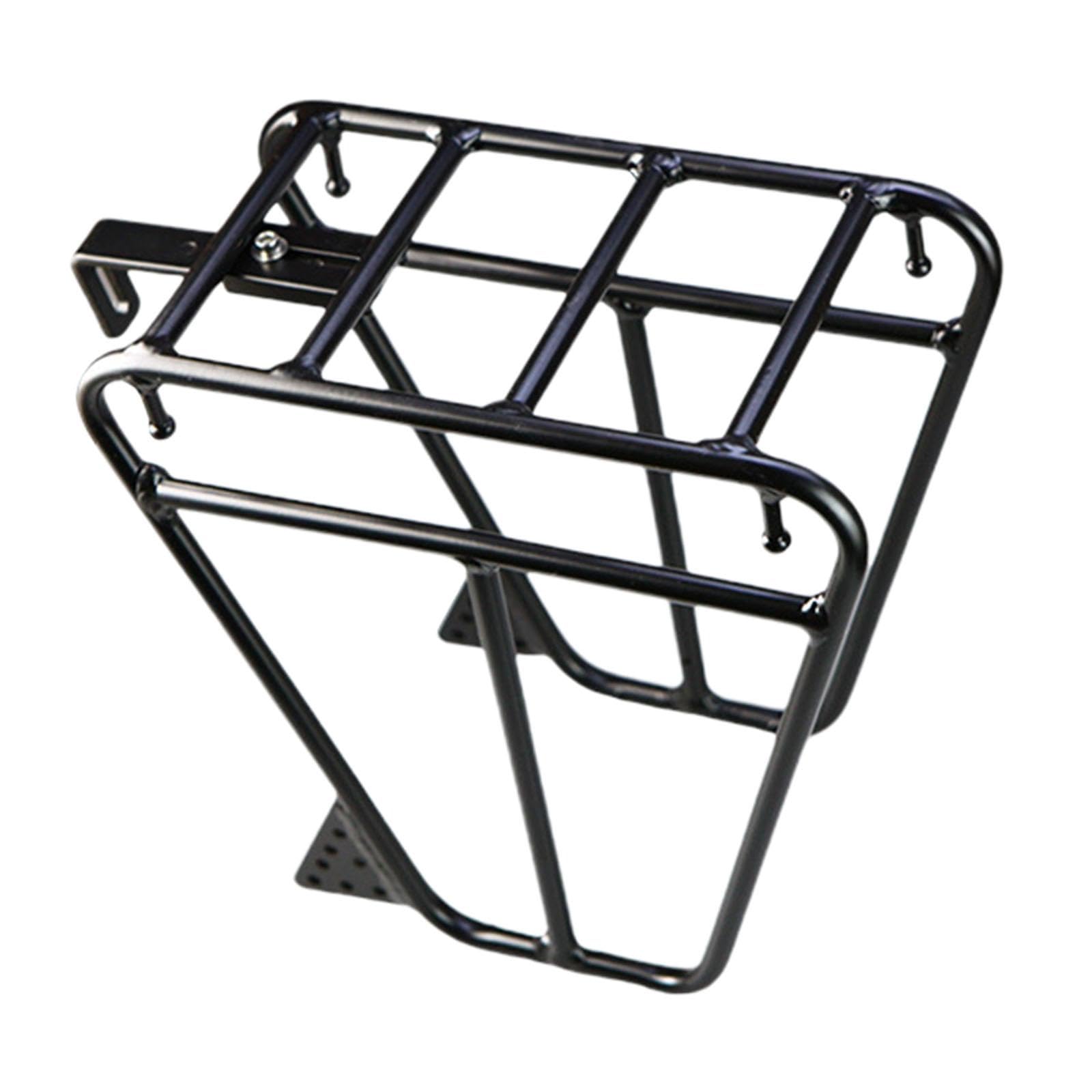 DYNWAVE Bike Front Carrier Rack Bicycle Front Fork Rack Luggage Rack Equipment Bag Luggage Shelf for Bicycle Mountain Bike Touring, Style A