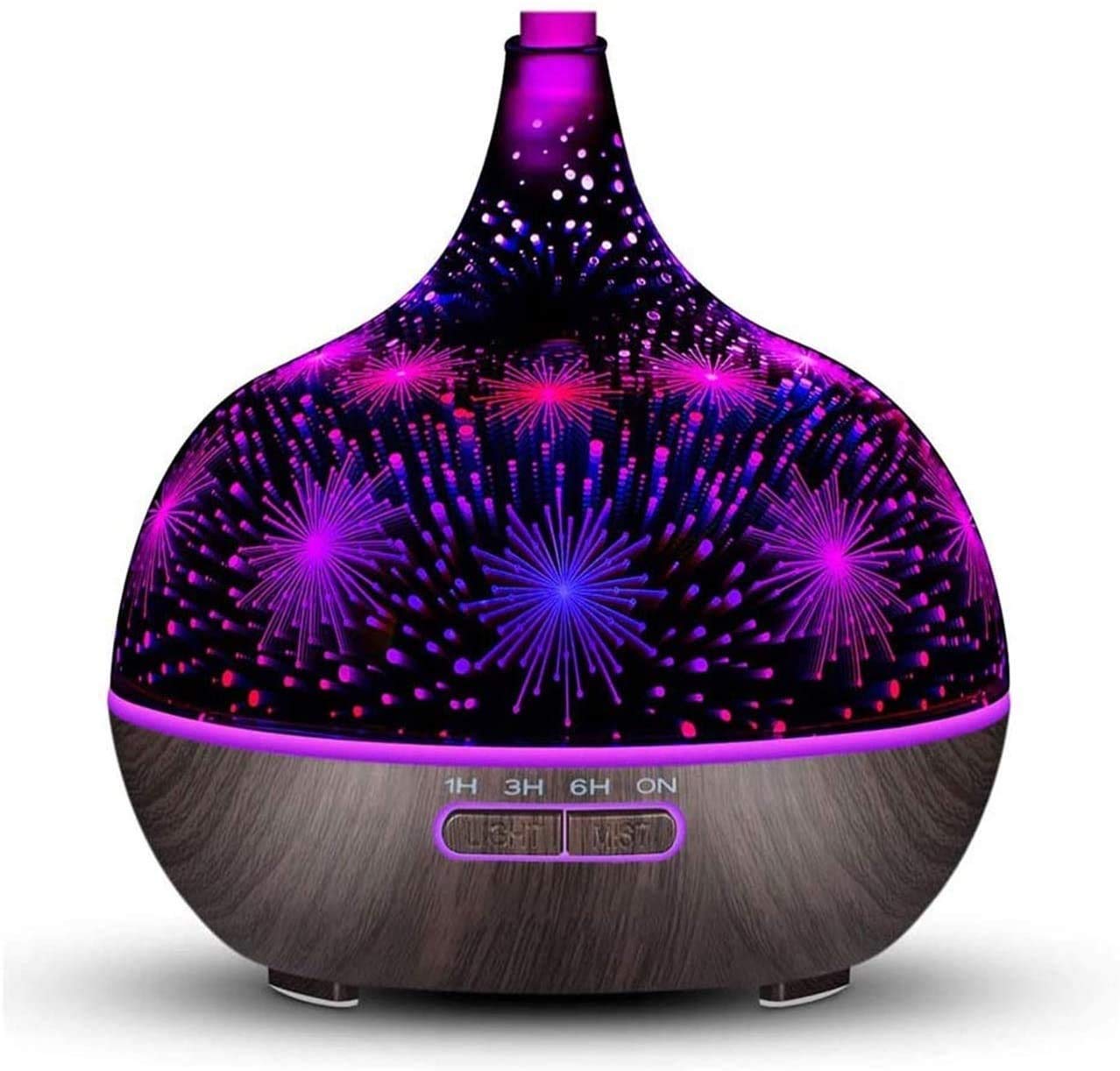 Diffusore di Olio Essenziale da 400 ml, diffusore aromaterapia, diffusori for Oli Essenziali con spegnimento Automatico, 4 Timer, Set Regalo for la casa