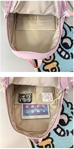 Miniatura 3 de Kawaii Laptop Backpack for Teens Girls Boys Cute Bookbag with 15.6 Inch Compartment(Pink)