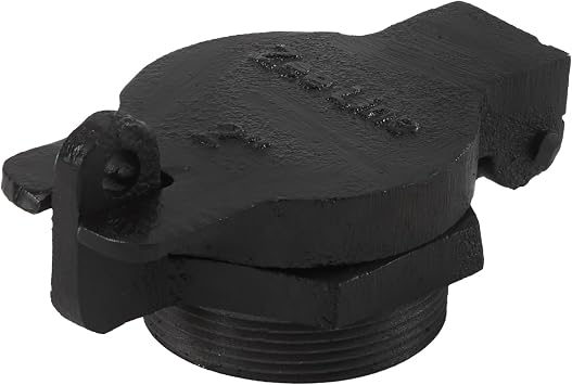 Zeeline by Milton ZE5001 2" Flip-Top Vented Locking Fill Cap for 2" NPT Drum Ports, Heavy-Duty Cast Iron, Secure Vented Fuel and Oil Storage