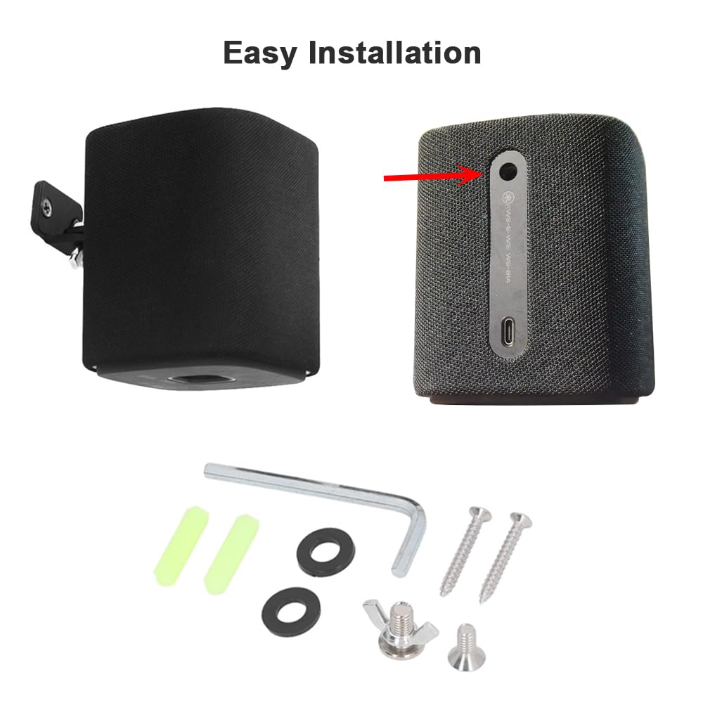 EUGOOCX 1 Pair Wall Mount Bracket for Yamaha WS-B1A Portable Bluetooth Speaker - Image 4