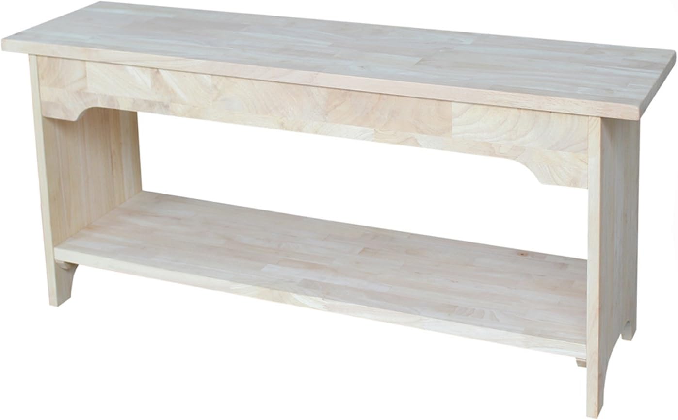 International Concepts BE-36 Brookstone Bench, 36", Unfinished