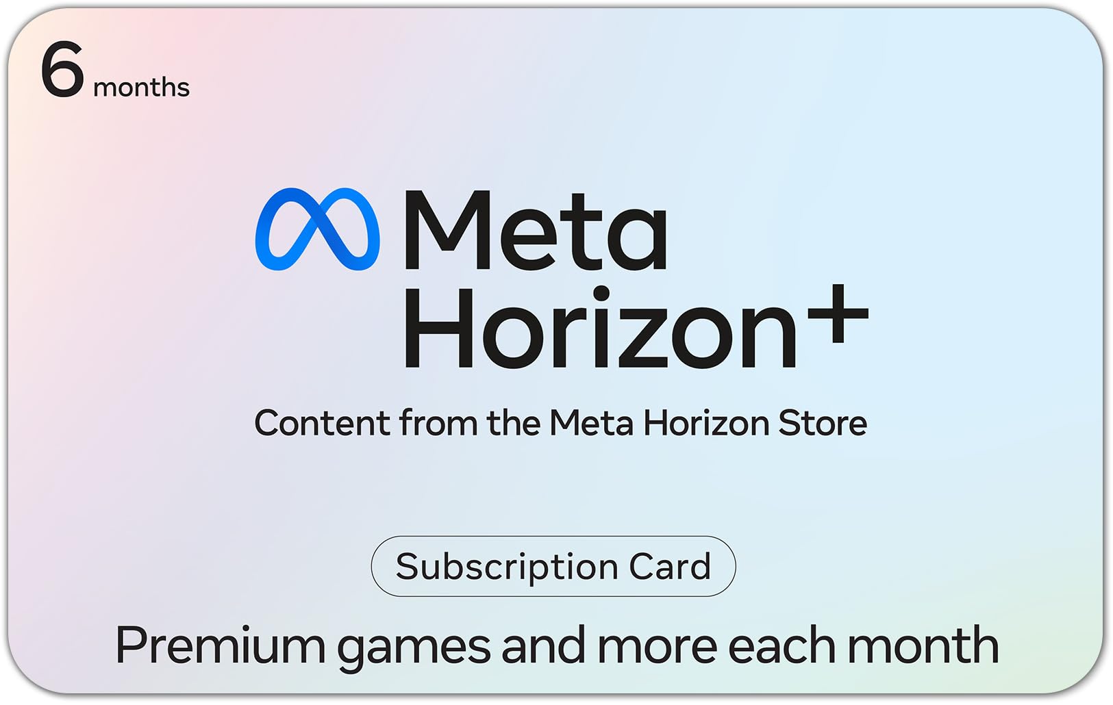 Meta Horizon 6 Month Subscription eGift Card