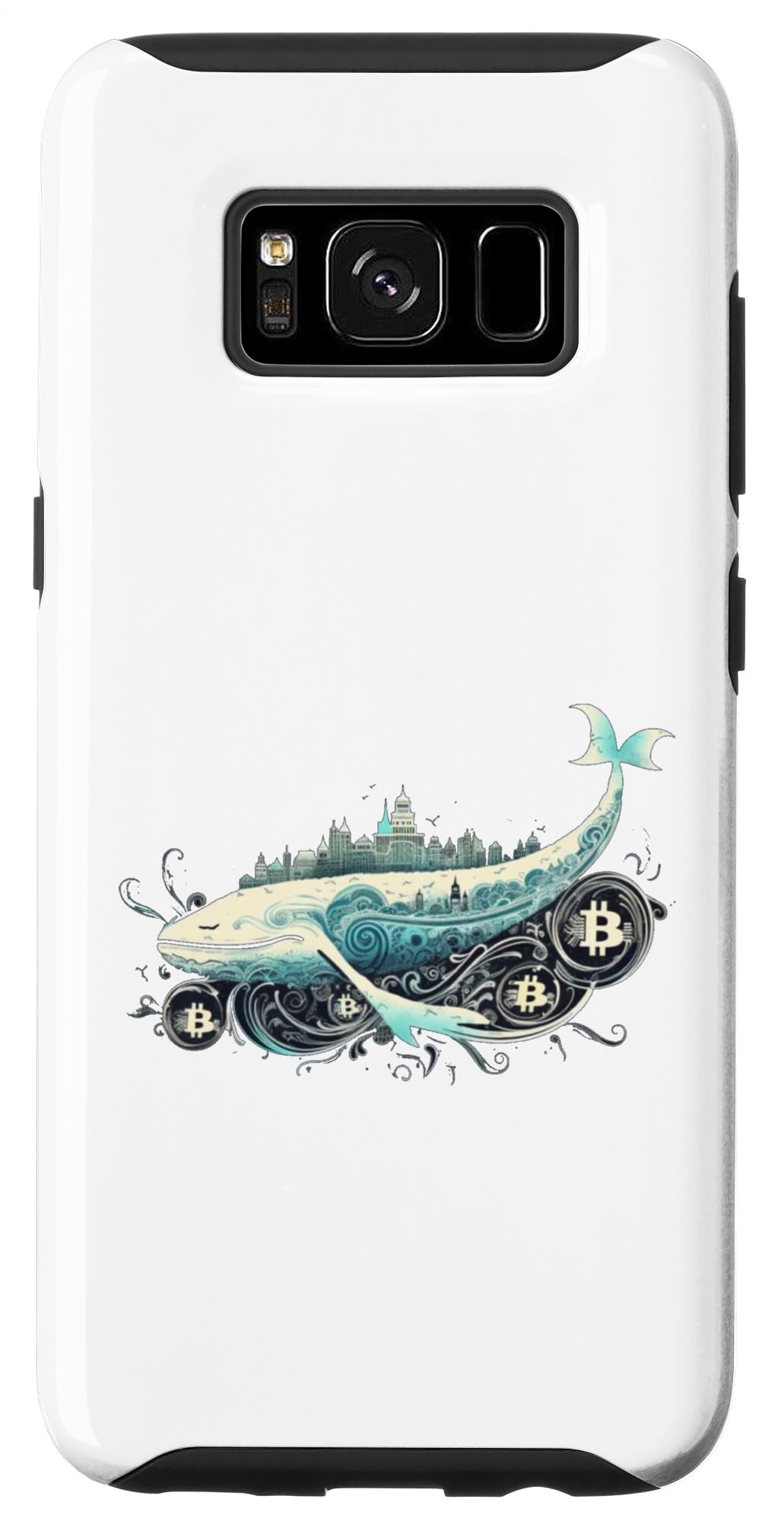 Amazon.co.jp: Galaxy S8 ビットコイン クジラ 魚 カニ エビ 湖 海 海 水族館 スマホケース : 家電＆カメラ