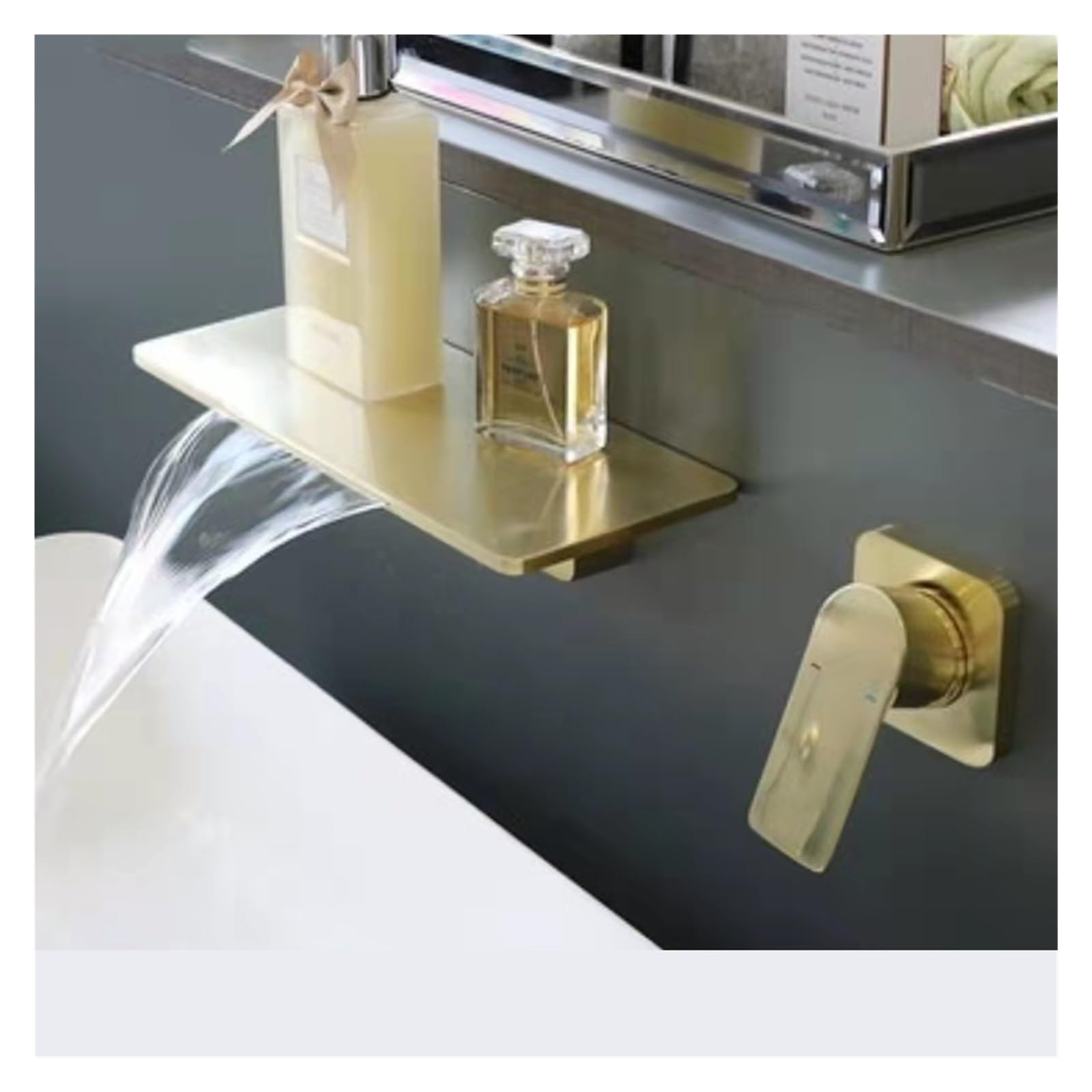 Mitigeur mural robinets de lavabo encastré anti calcaire durable
