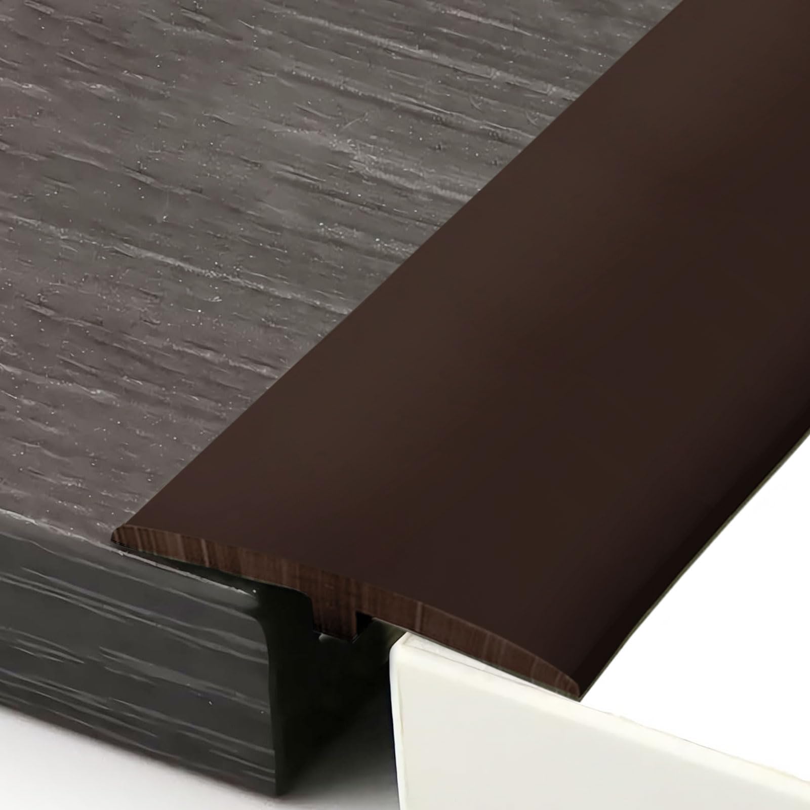 Profil przejściowy samoprzylepny, T Profil listwa przejściowa 5×300 cm, Samoprzylepny pasek przejściowy z PVC T Profil listwa progowa, Podłoga do progów i połączeń podłóg z płytek laminatu