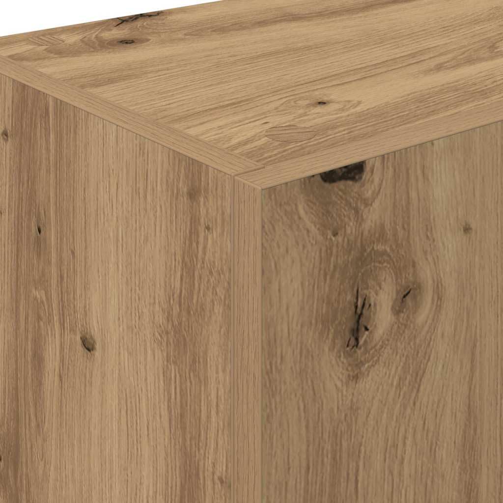 vidaXL Buffet de Cuisine avec tiroir Chêne Artisanal 32 x 50 x 180 cm, Rangement spacieux, Buffet rectangulaire Moderne, Organisateur Chic pour la Salle à Manger, Meuble Efficace