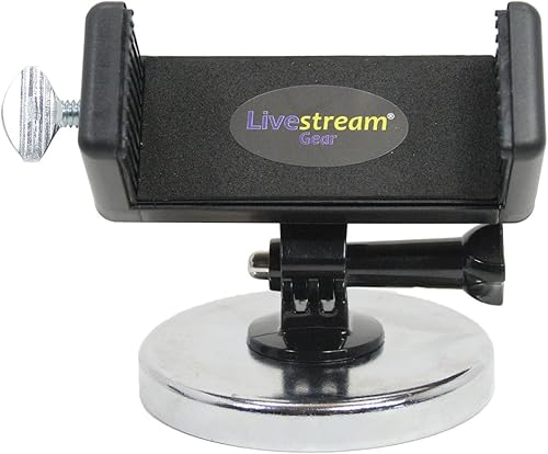 Livestream Gear - Soporte magnético para teléfono de 100 libras, dispositivos de gran tamaño (phablets). Súper fuerte. Ideal para video en el