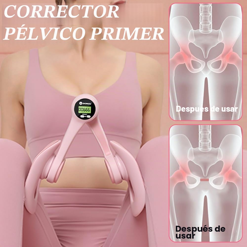 Entrenador De Cadera, Inteligente Ejercitador De Muslos, Suelo Pelvico Máquina De Ejercicio, Entrenador de Músculos del Piso Pélvico, para Piernas y Glúteos, para Hogar, Perder Peso, Yoga