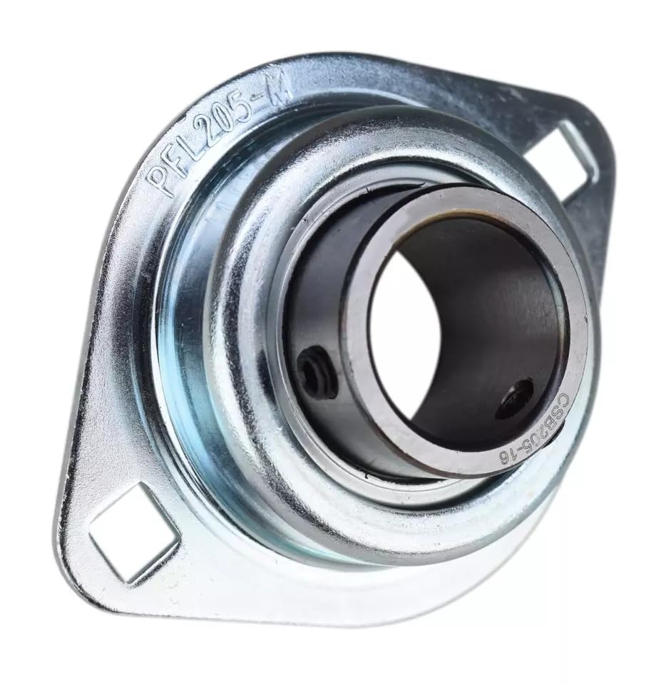 CSBPFL205-16M 1" Rigid Flush Mount Pressed Steel Two Bolt Flange Bearing