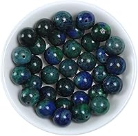 Vista 45 de 8mm Natural Larimar Gemstone Round Loose Beads Crystal Stone Bracelet Necklace Accessories Crafts for Jewelry Making DIY,1 Strand 15