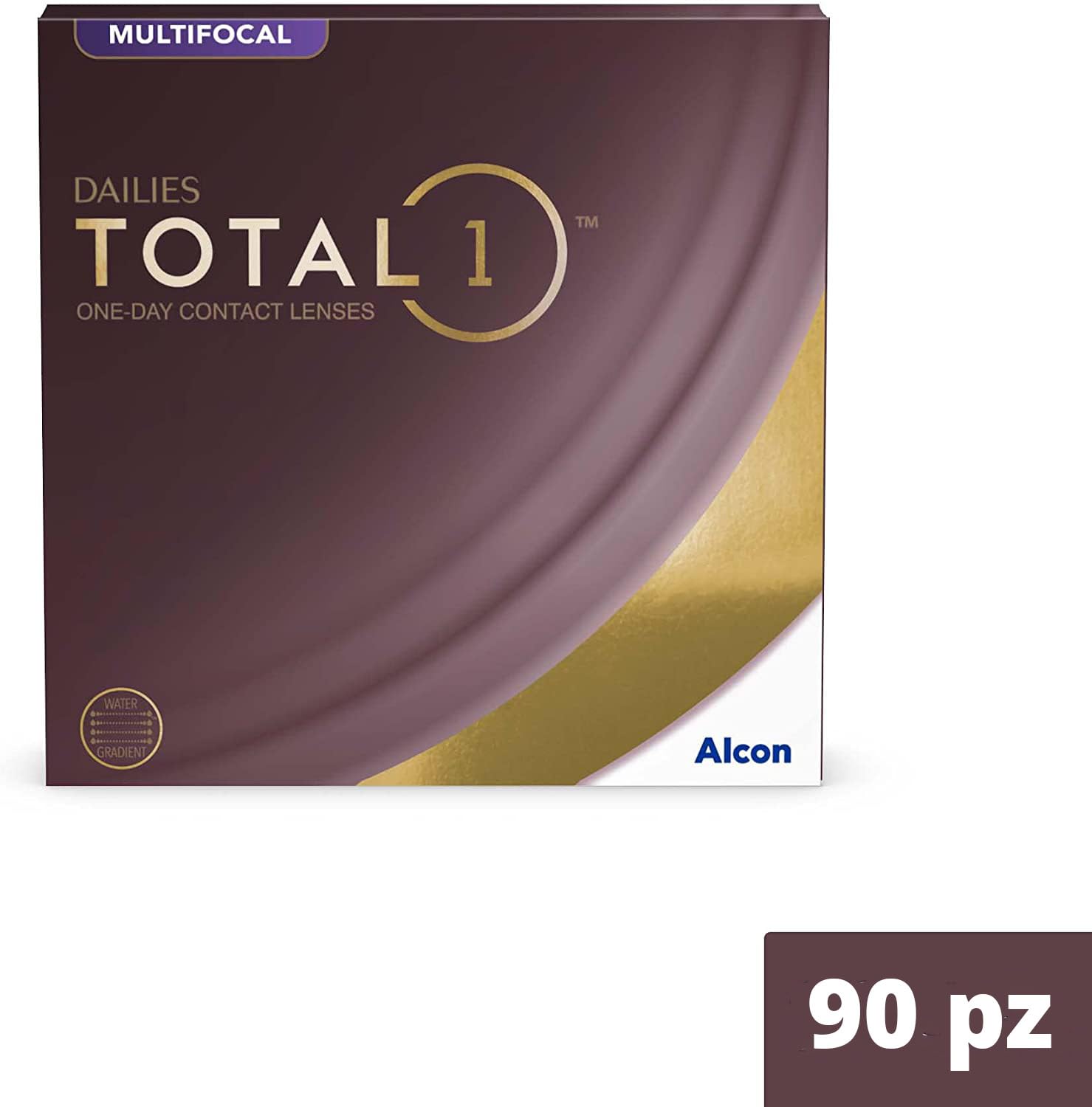 Dailies Total 1 Multifocal lenti a contatto giornaliere | 90 lenti | BC 8.5 mm | DIA 14.1 mm | ADD LOW | -01.50 diottrie