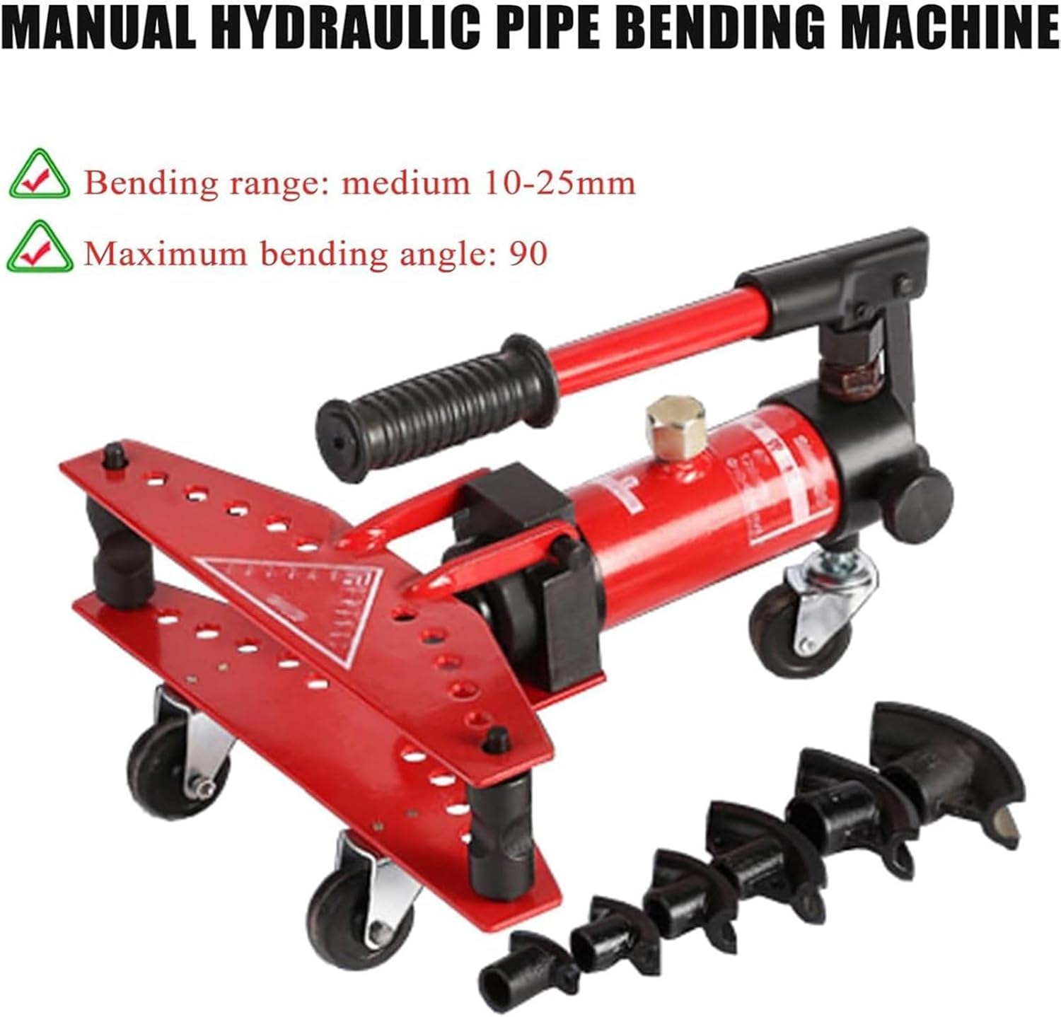 Cintreuse manuelle pour tubes en acier inoxydable de 10 à 25 mm - Portable et réglable - Pour bricolage et utilisation professionnelle