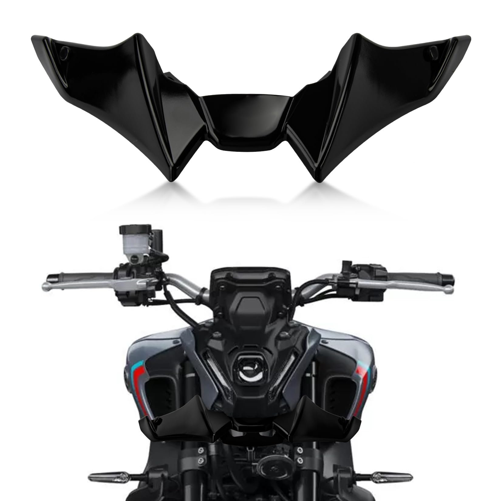 Carenatura Anteriore Spoiler Estensione del Coperchio Dell'estensione del Cono del Naso del Becco per MT09 V3 2022-2023, PSLER Deflettore Dell'ala Aerodinamico
