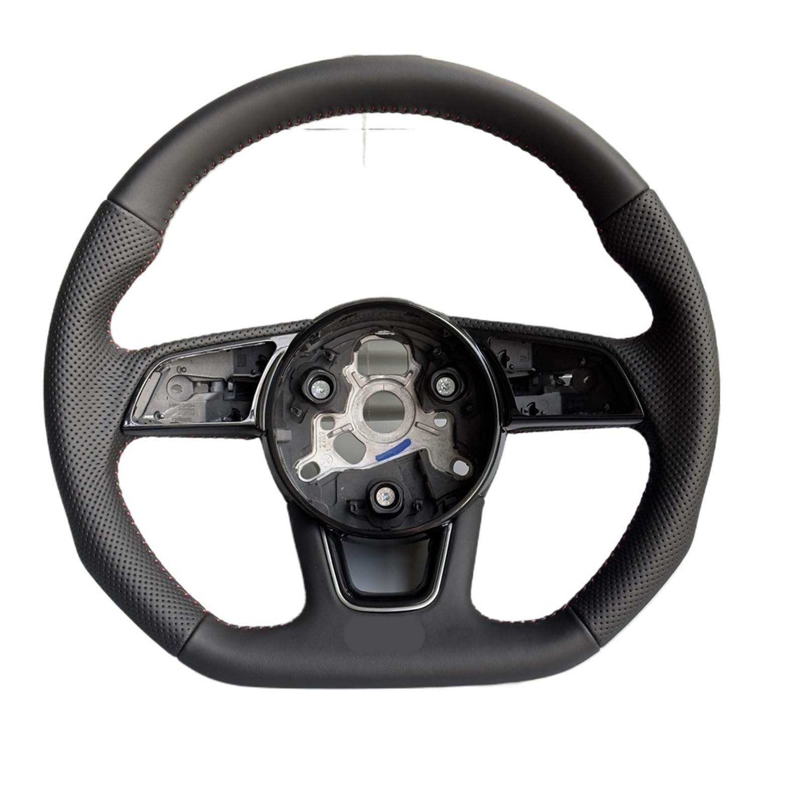 Volante semi-perforato completamente perforato compatibile per Audi A3 A4 A5 S3 S4 S5 2017-2024 Volante sportivo a fondo piatto in pelle(MULTI)