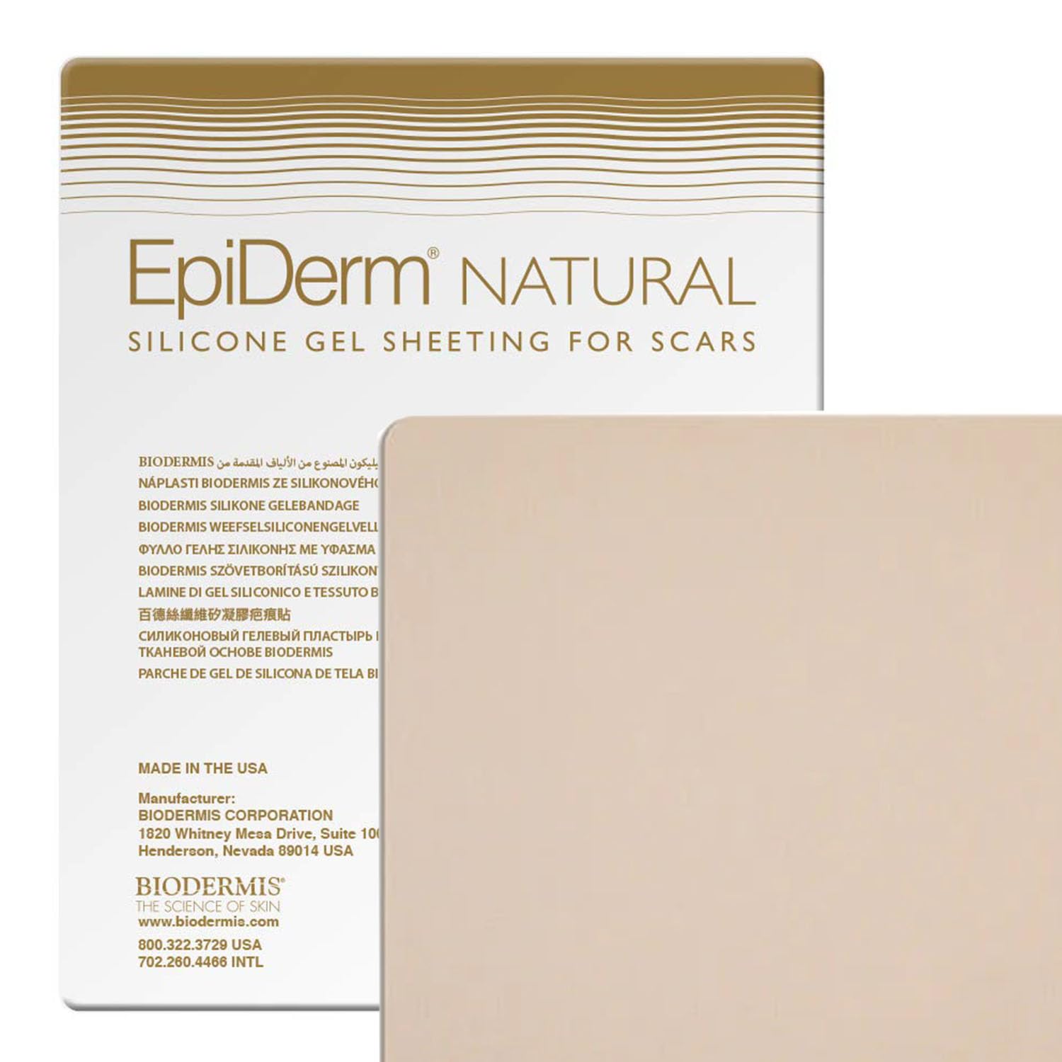 Epi-DermLarge Sheets, Premium Grade Silicone Scar Sheets for C-Section, Tummy Tuck, Hysterectomy & Cardiac Surgery Scars, Easy To Use & Reusable Silicone Gel Sheets for Scars, 11 x 15.75 in - Natural