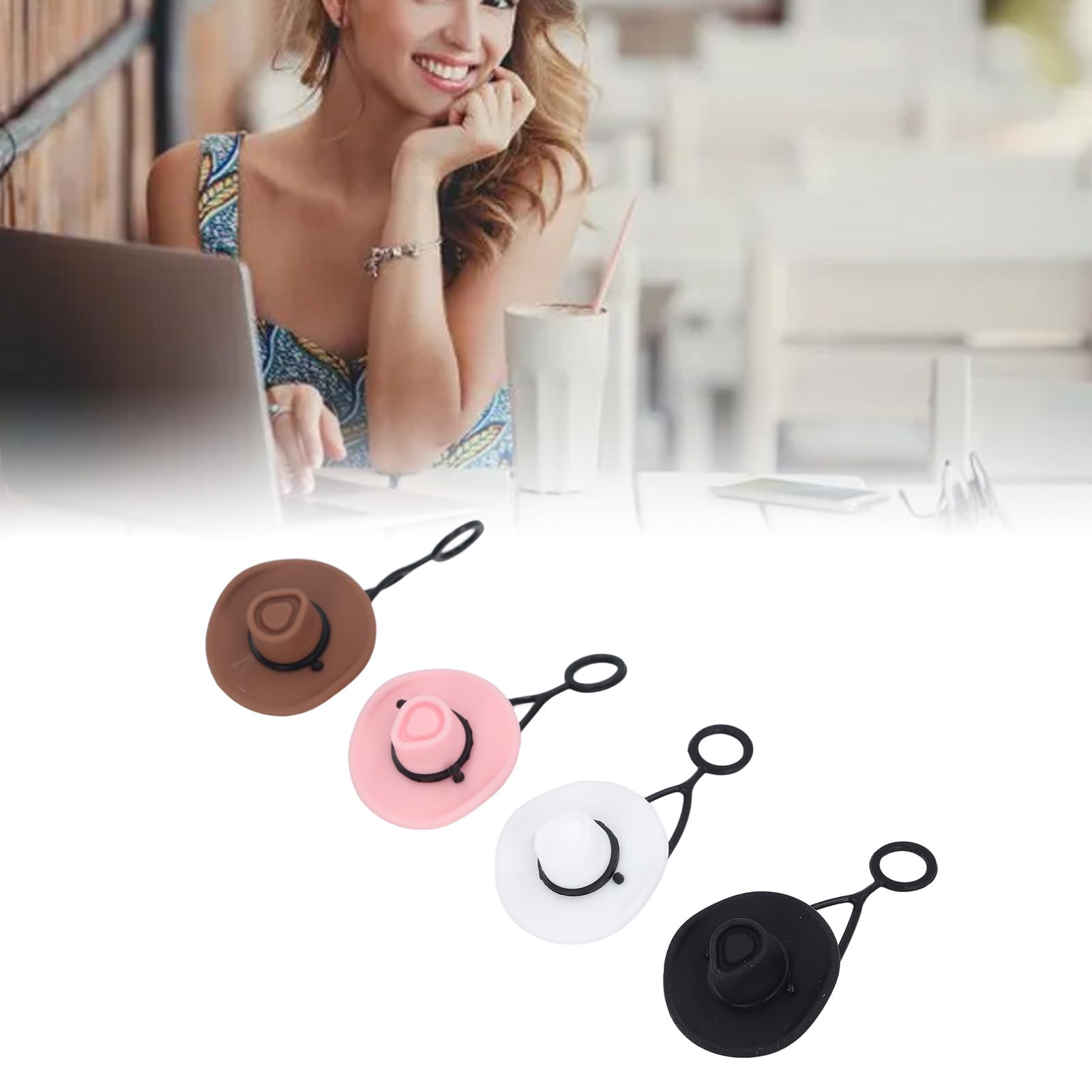 8 Coperture Per Cannuccia In Silicone, Per Bicchieri Stanley Da 30 E
