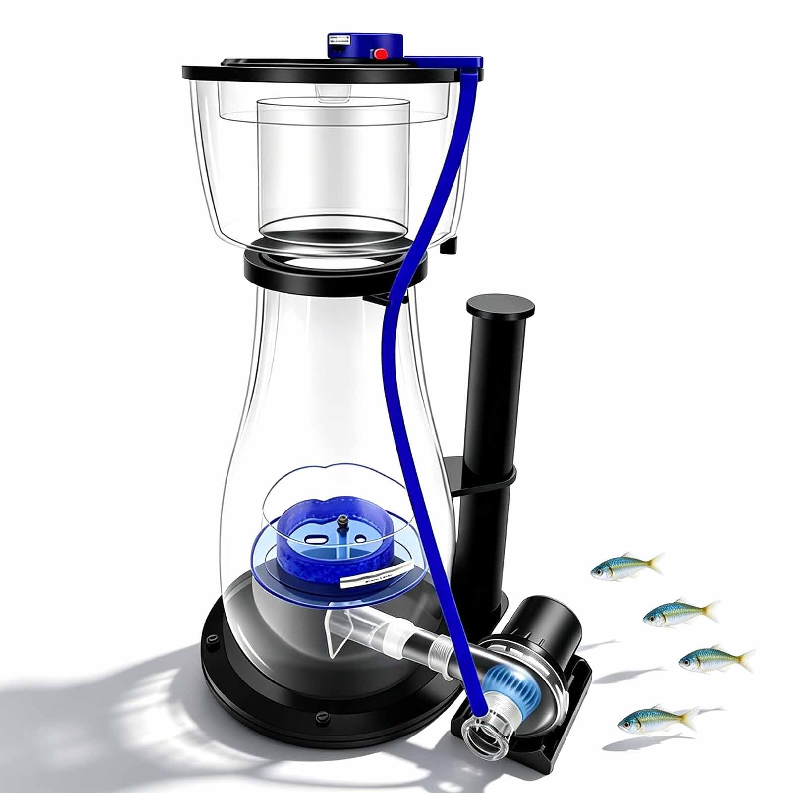 MRJYK Fish Tank Protein Skimmer, Protein Skimmers For Saltwater Aquariums, 10-level Adjustment Of Water Output, 300l, Variable Frequency Water Pump, Improvement Of Water Quality