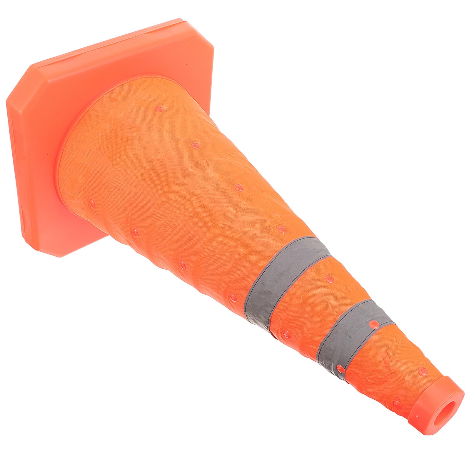 PRETYZOOM 4 Piezas Cono de Tráfico Retráctil con Base Estable y Portátil para Señalización Vial y Estacionamiento Resistente Viento y Uso Exterior