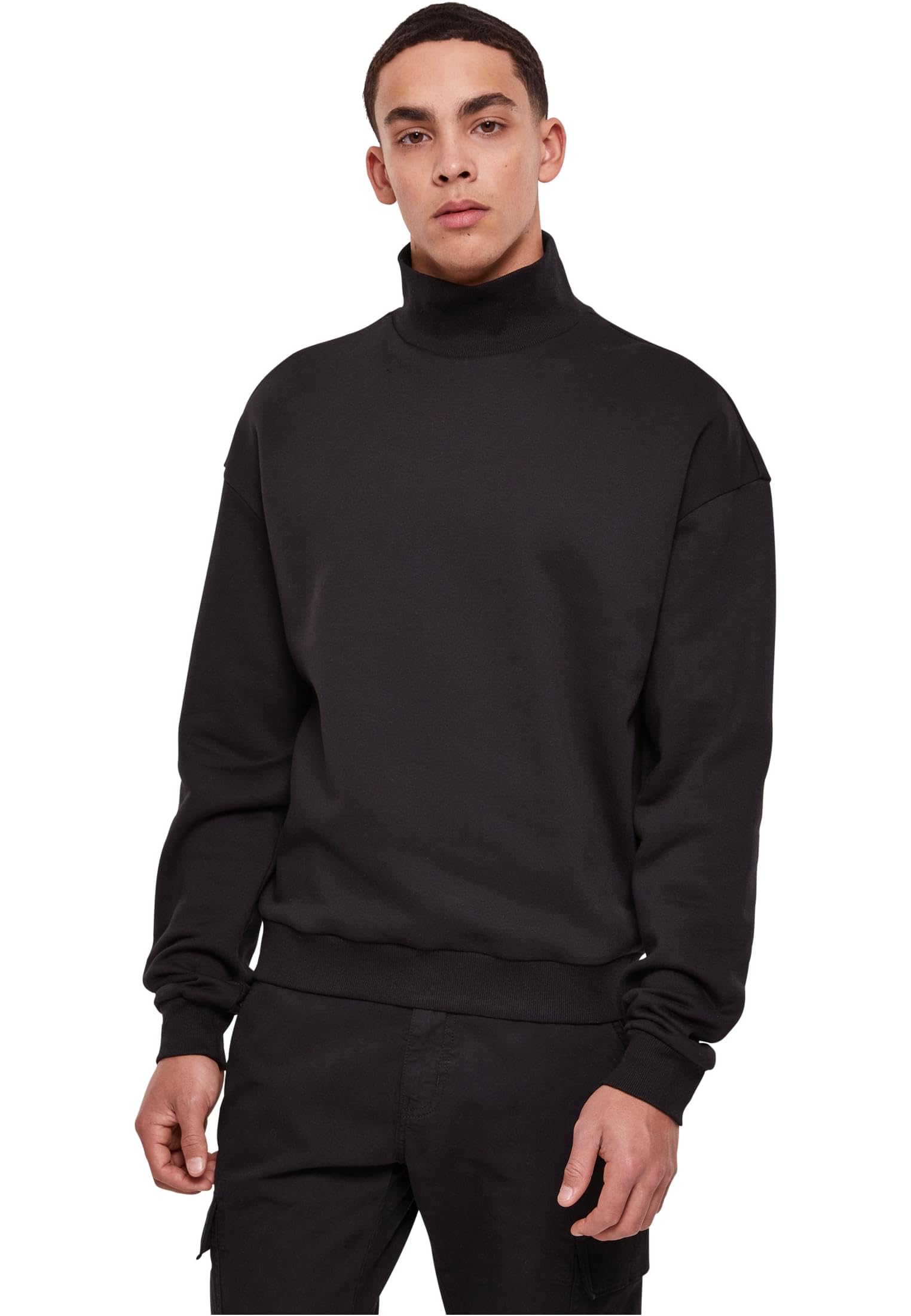 Urban Classics Men's High Rib Neck Crew Sweatshirt