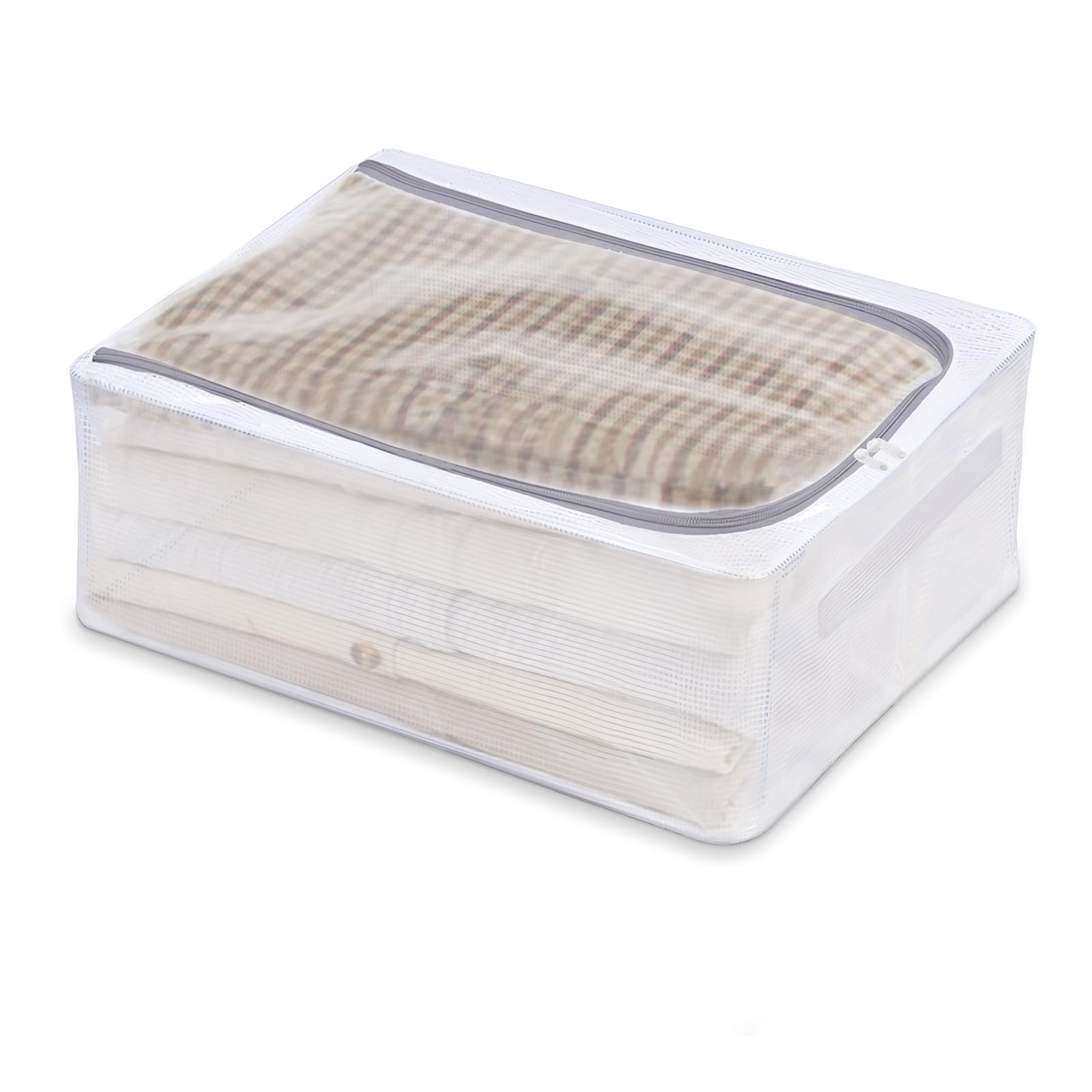 Donmnemb Foldable Under Bed Storage, Underbed Storage Bags Organizer Container, Under Bed Shoe Storage Organizer, Underbed Storage Container Bins (15.7 * 11.8 * 6.3inch)