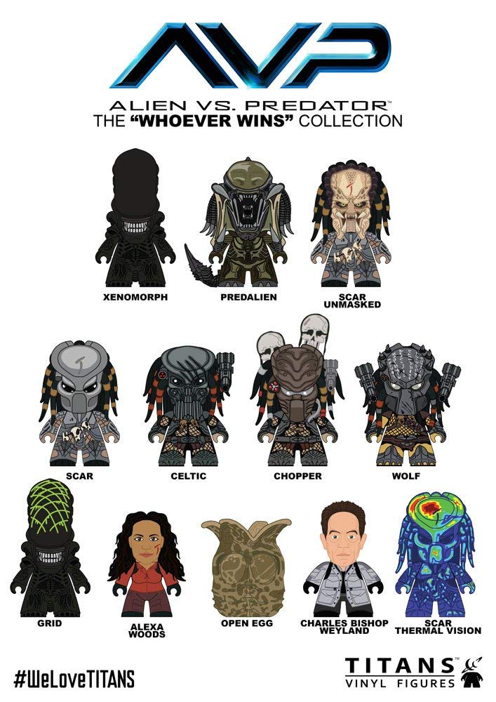 Alien vs Predator Trading Figure Whoever Wins Collection Titans