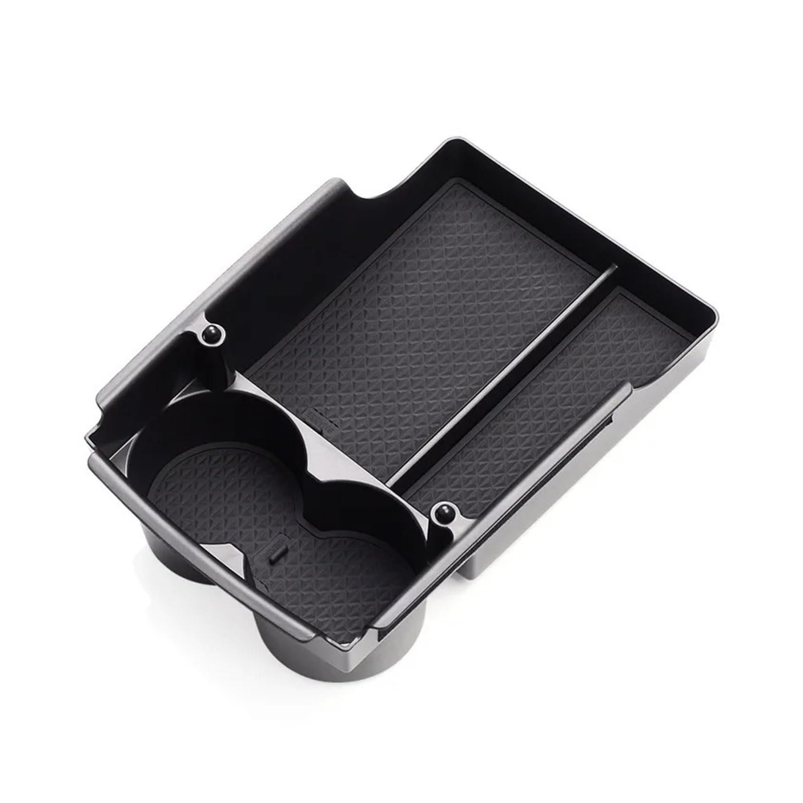 HXVGEGKPYK Armrest Storage Tray For Tesla For Model X S Car Center Console Organizer Storage Tray Armrest Box With Anti-Slip Mats Vehicle Tidying Accessories Centre Console Storage Box