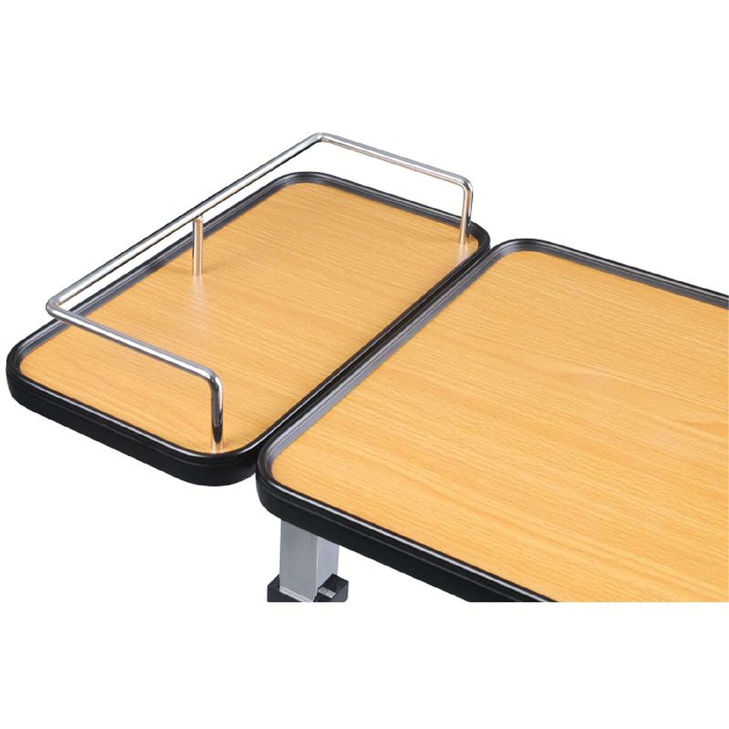 Identidades, Mesa de Cama, Corfú, 2 bandejas, Bandeja reclinable de 30°, Ideal para Cama y sillón, Ajustable de una Mano, Mesa con Ruedas, Ruedas de Freno, Ideal para Personas acomodadas, Mesa de