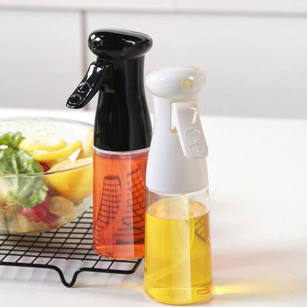 Ölsprühflasche, Sprühflasche für Speiseöl, Ölsprühflasche, transparente Olivenöl-Sprühflaschen for Kochen gesunder, hausgemachter Mahlzeiten, for Abgeben von Öl, Essig und Soße (Farbe: Schwarz) ( Colo