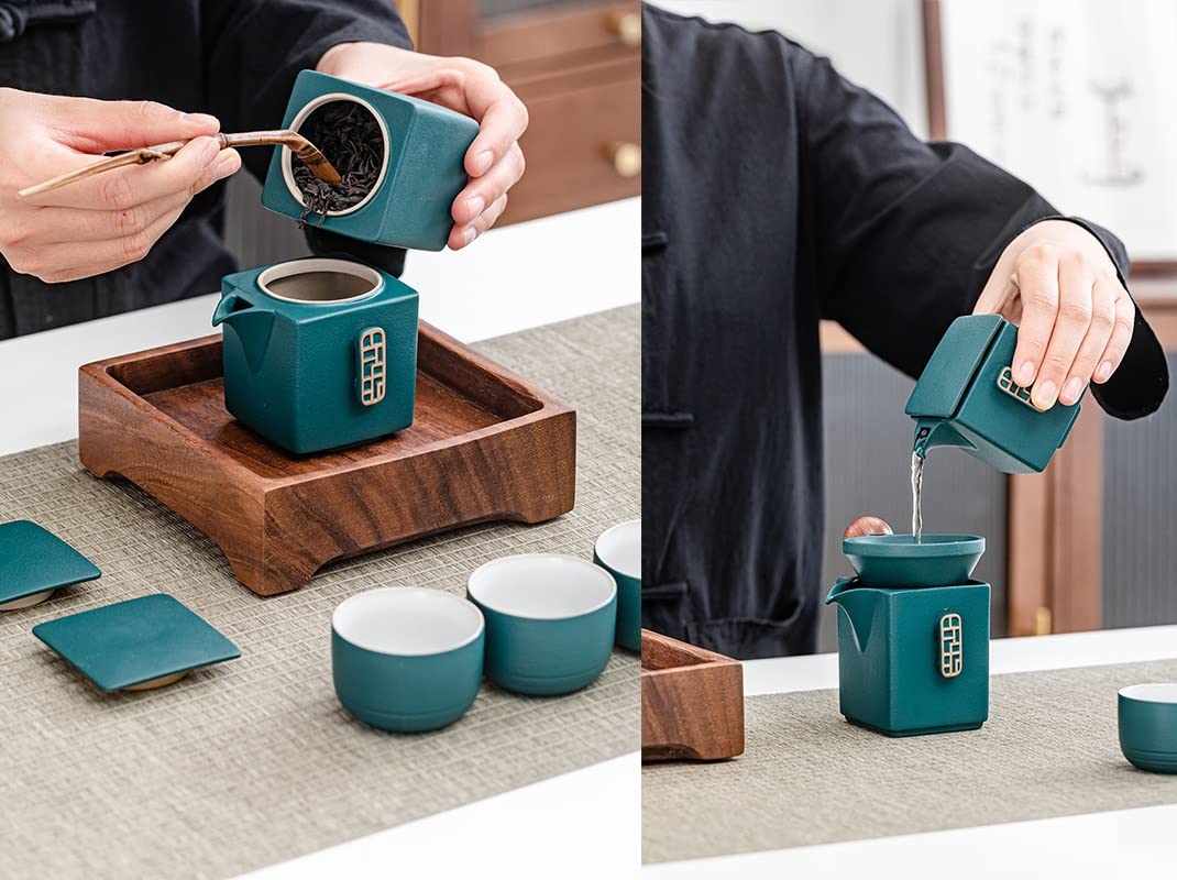 中国茶器 セット 　セラミックカンフーティーセット Amazon.co.jp: 中国セラミックカンフーティーセット クリエイティブ