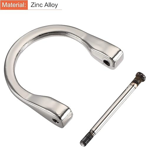 Miniatura 10 de uxcell U Shape Horseshoe D-Rings, Screw-in Shackle Buckle