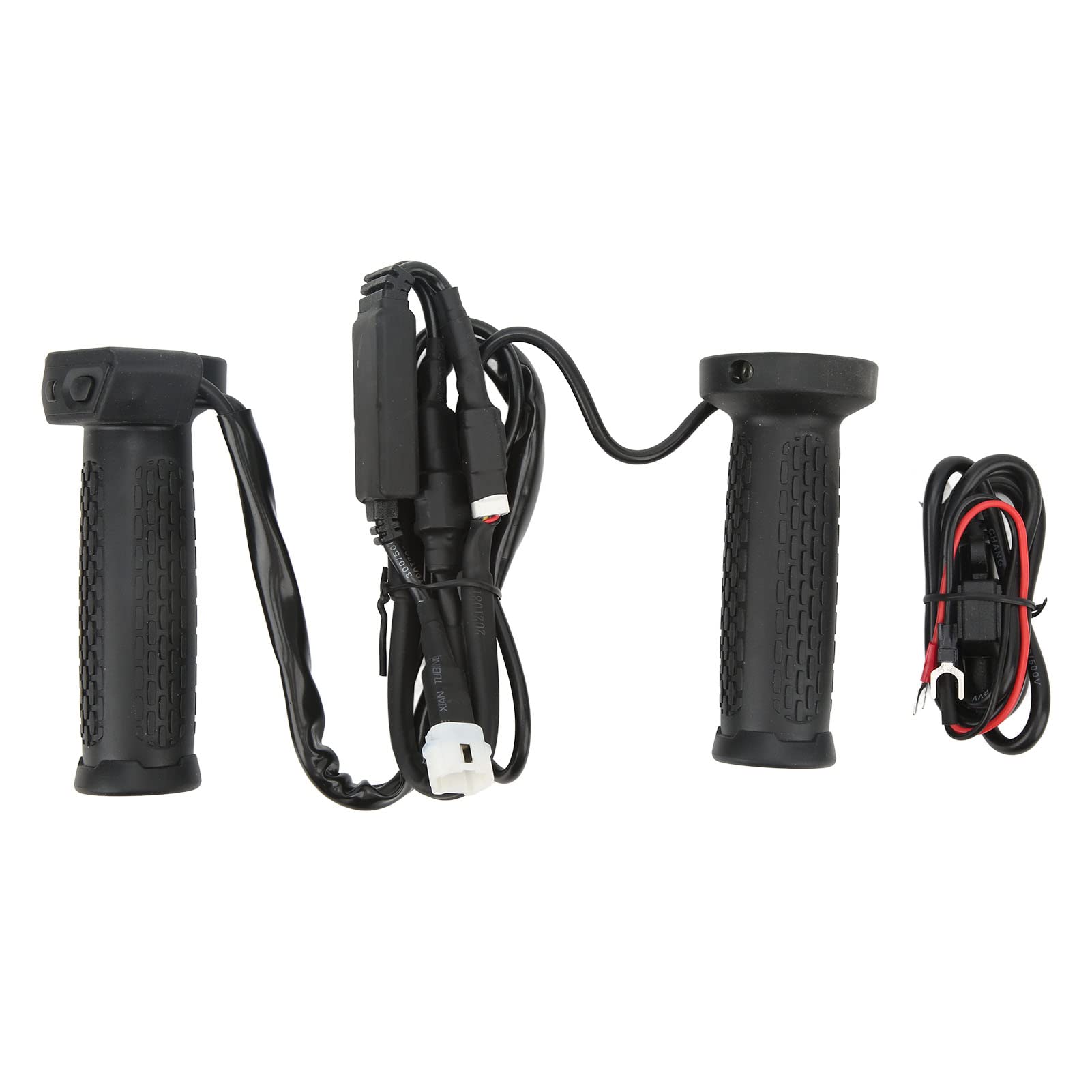 EMUKOEP Cubierta de Agarre de Calefactable para Motocicleta ATV, Empuñaduras de Mano con Calefacción Eléctrica Ajustable de 5 Engranajes, Adecuadas para Montar en Invierno Al Aire