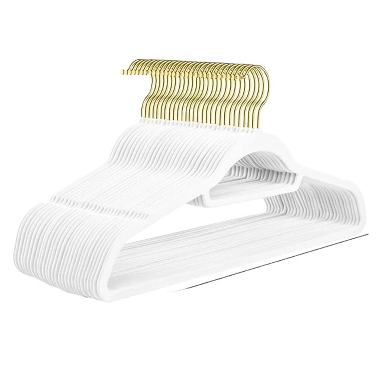 Cintre antidérapant floqué de 41CM pour organiser la penderie de la maison