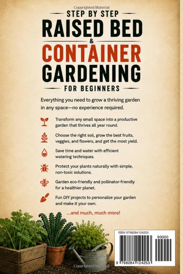 STEP BY STEP RAISED BED & CONTAINER GARDENING FOR BEGINNERS: Start Planting Today: Simple DIY Setups for Any Space and Eco-Friendly Tips to Grow Fresh Organic Produce Anywhere image 3