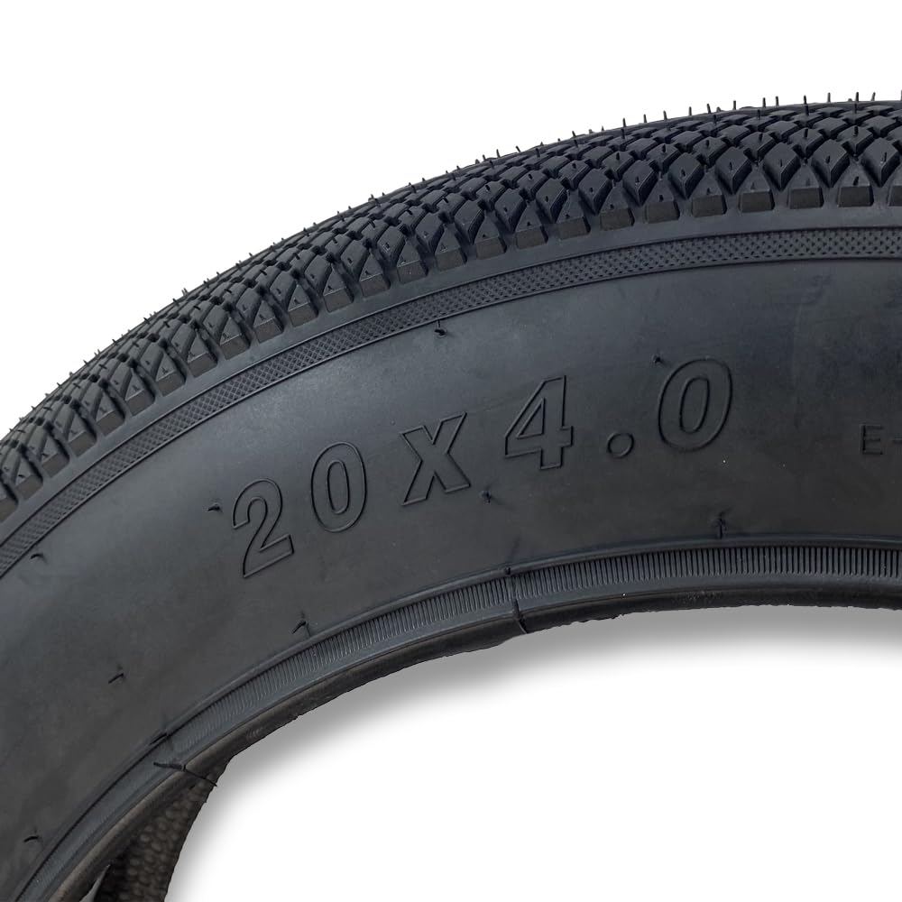 KIT 2 COPERTONI FAT BIKE 2 CAMERE D'ARIA BICI ELETTRICA 20 X 4.0 VALVOLA AMERICA