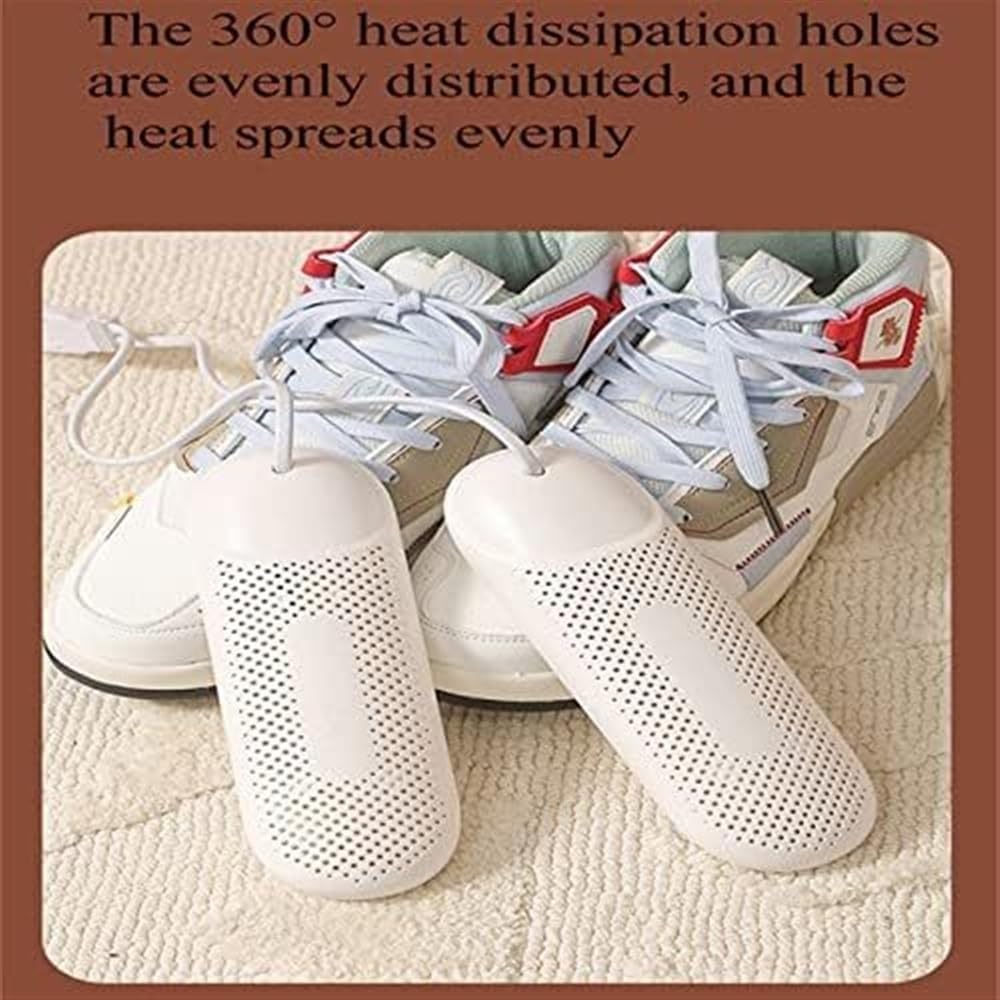 Boot Dryer Shoe Dryer Foot Protector Dehumidify Device Support 3 Gear Timing Shoes Drier for Adults Kids Shoes, White
