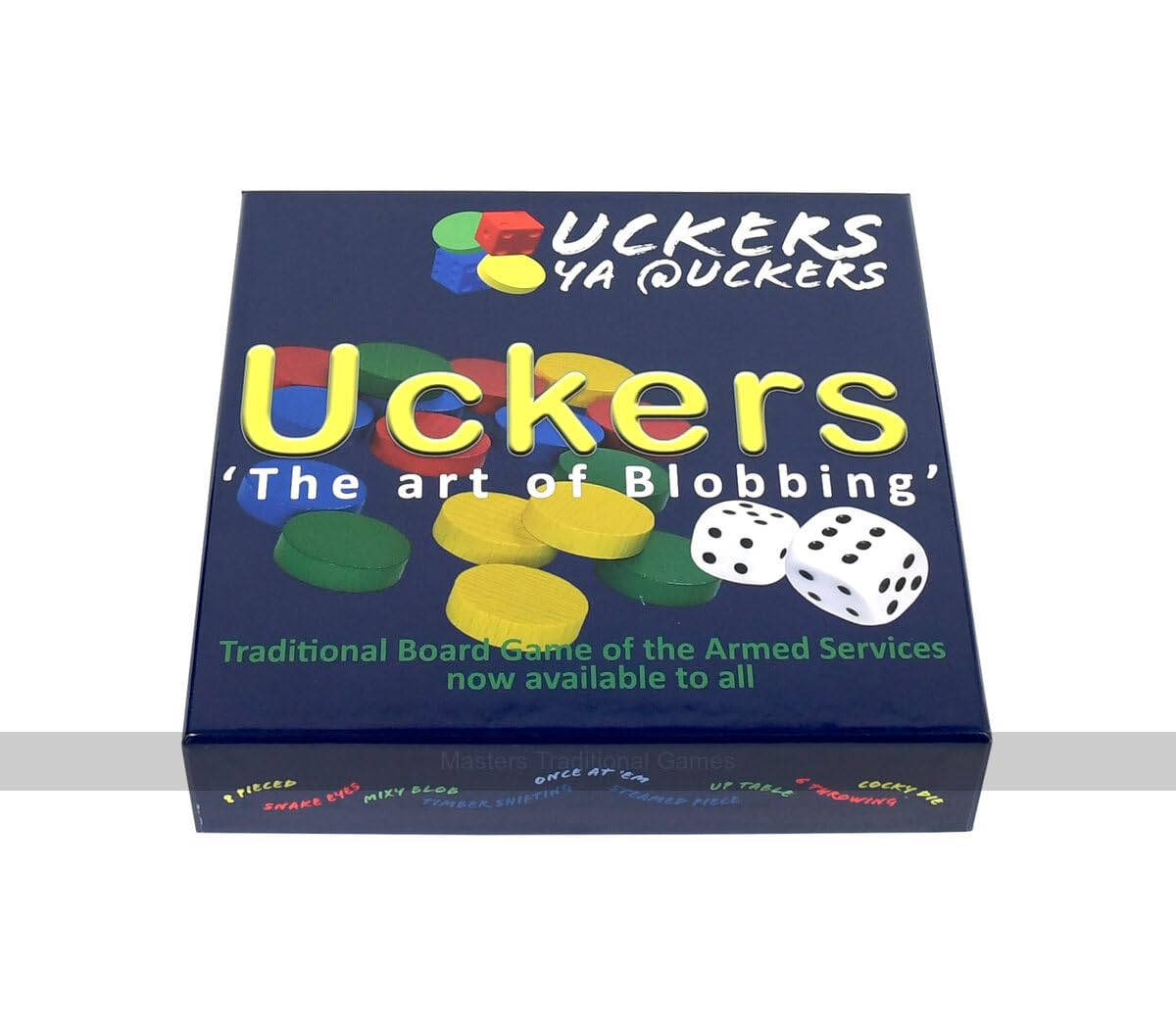 Quad Fold Wooden Uckers Game - Standard Edition, One Colour, 45cm x 45cm - Image 3