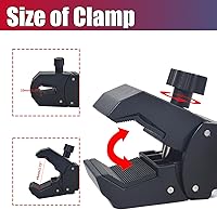 Vista 3 de Base de montaje de abrazadera de bola de 1 pulgada, bola de aleación de aluminio, ajuste para riel de manillar de 0.39 a 1.73 pulgadas de diámetro