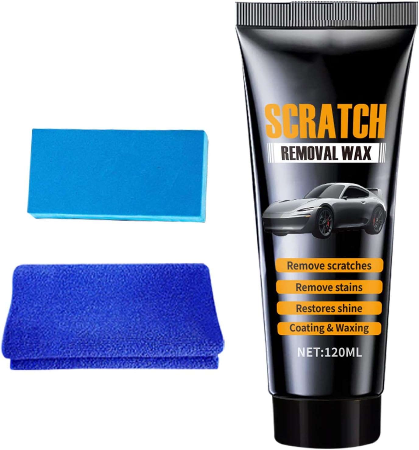 Auto Scratch Removal Paste, Paint Revive Polish Cream Glass Surfacee Restorer | Vehicle Finish Restoration Enhancement Kit High Gloss Exterior Coating for Car Headlight Shine and Detailing