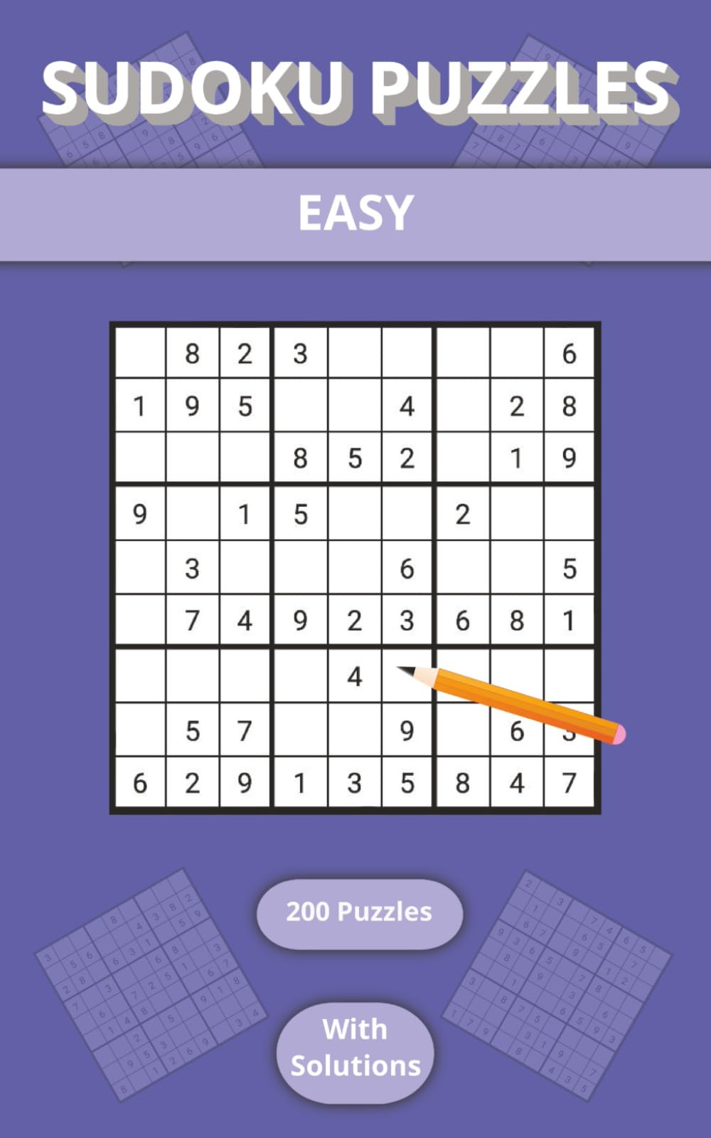 Sudoku Puzzles: 200 Easy Puzzles | Full Solutions | Travel Size | All Ages | Sudoku Puzzle Books